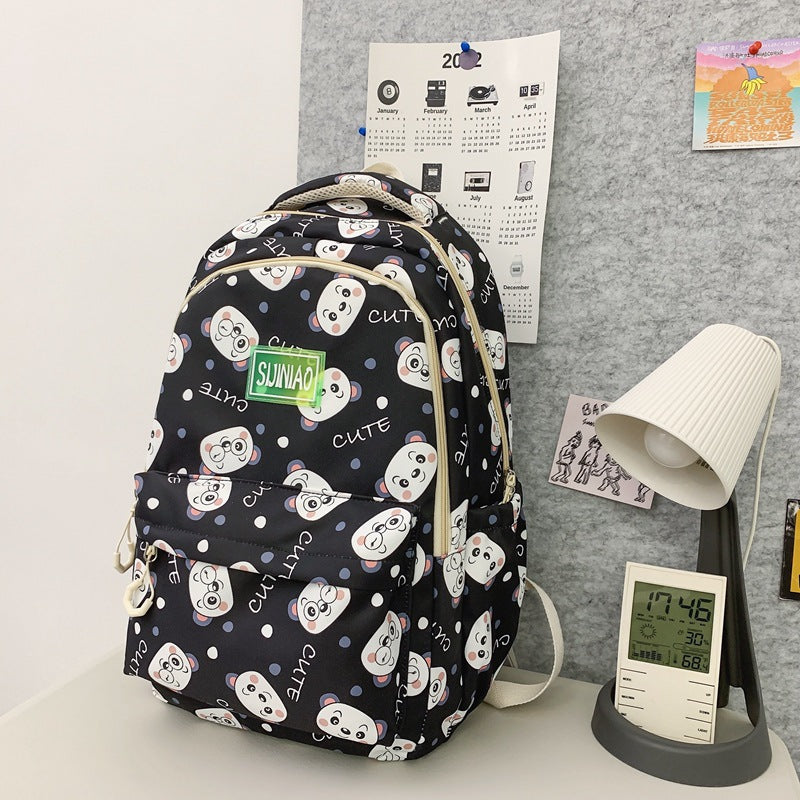 『A23635』韓系塗鴉大容量雙肩包