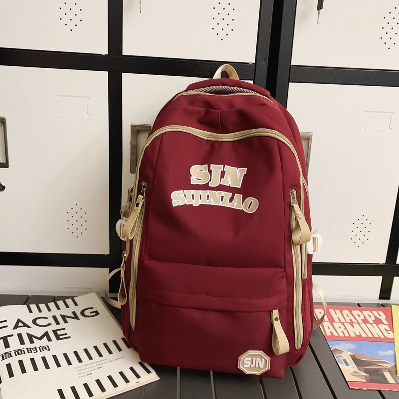 『A237305』韓系高顏值字母雙肩包