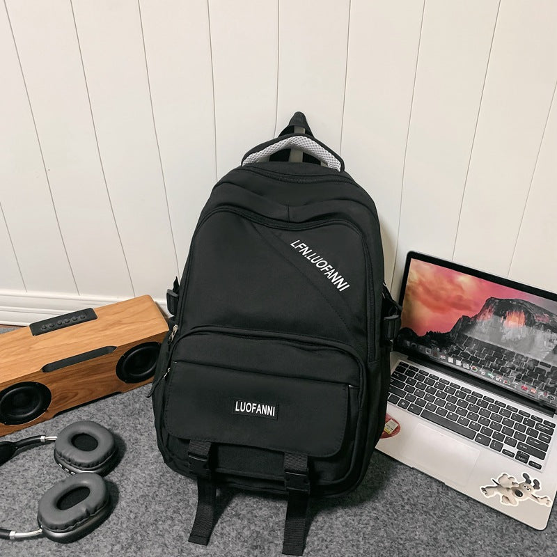 『A236242』韓系簡約大容量雙肩旅行包