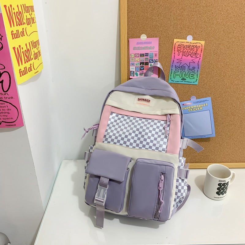 『A236247』韓系大容量多功能雙肩包