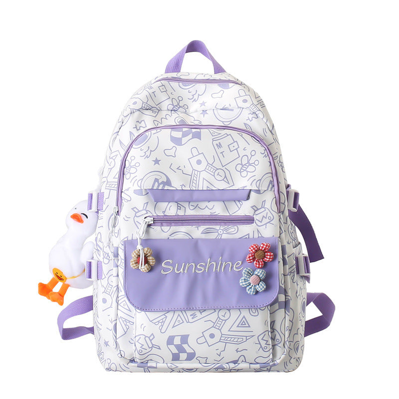 『A2352013』韓系小清新塗鴉學生包