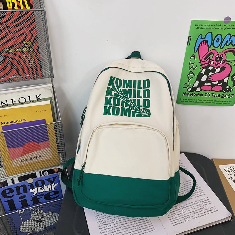 『A2332029』韓版雙色大學生雙肩包