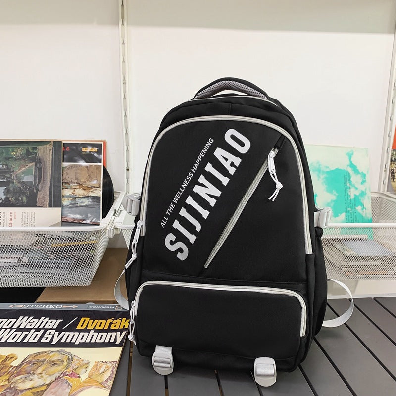 『A2332036』韓版簡約大容量時尚雙肩包