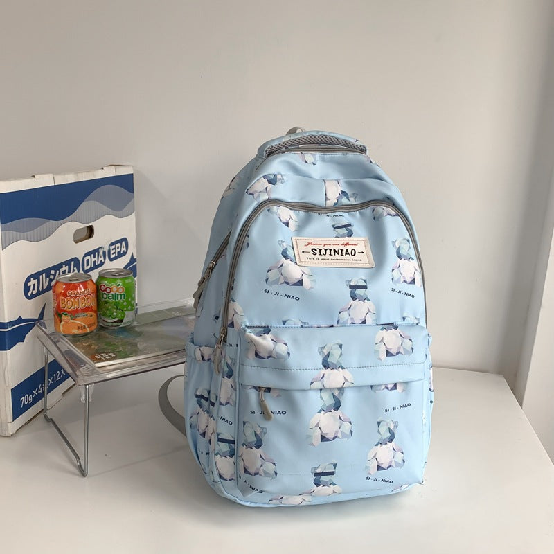 『A2342232』韓版可愛小熊大容量雙肩包