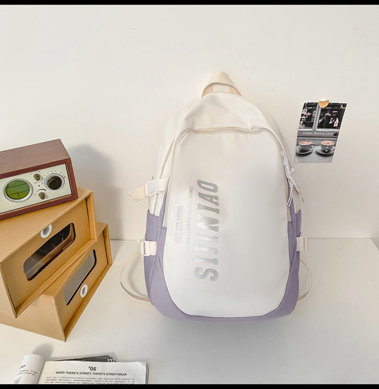 『A2332017』韓版雙色大學生雙肩包