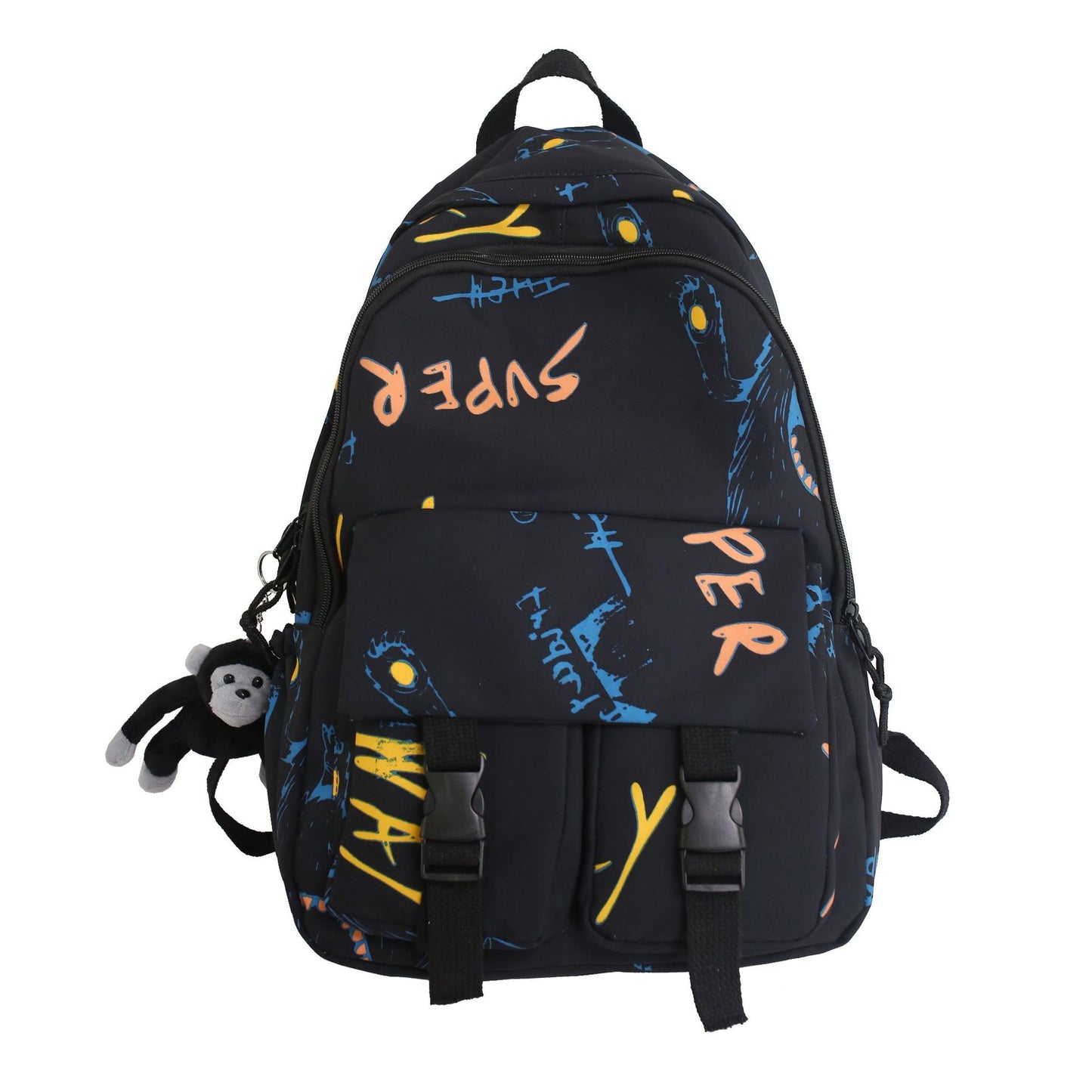 『A233175』個性塗鴉雙肩旅行背包