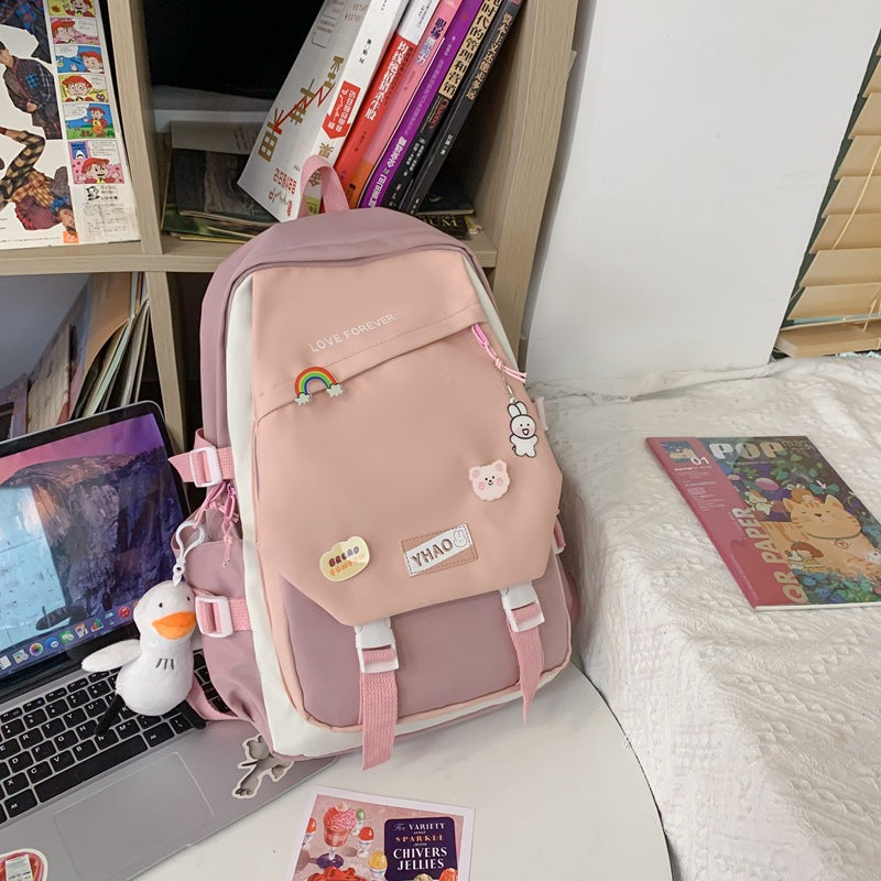 『A2332041』韓版爆款可愛雙色雙肩包