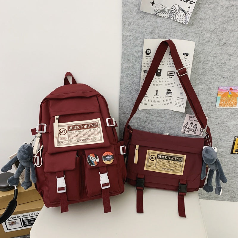 『A233208』森系潮流大容量學生包、休閒背包